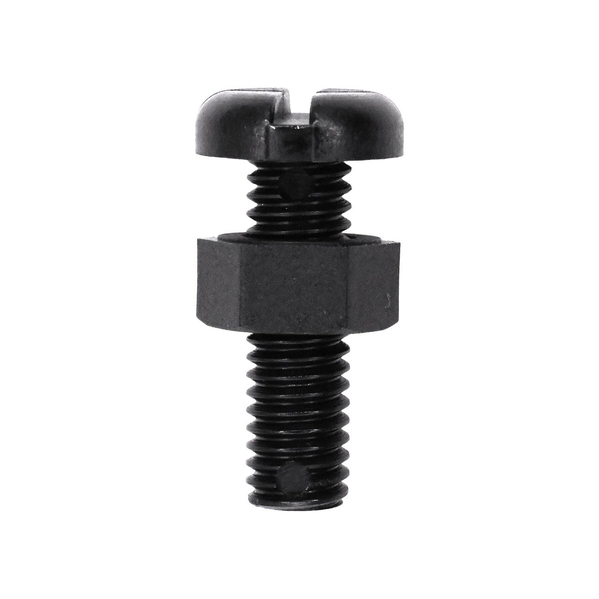 M6-1.0x20mm Slotted Pan Head License Plate Screw And Nut, Nylon
