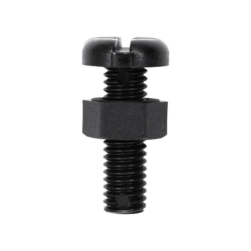 M6-1.0x20mm Slotted Pan Head License Plate Screw And Nut, Nylon