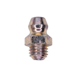 1/4"-28 Grease Fitting Straight, Plated, 7/32" Thread Length