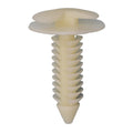 5/16"x1" White Nylon Double Head Truck Trim Panel Christmas Tree Retainer, 3/4" Head