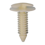 5/16"x1" White Nylon Double Head Truck Trim Panel Christmas Tree Retainer, 3/4" Head