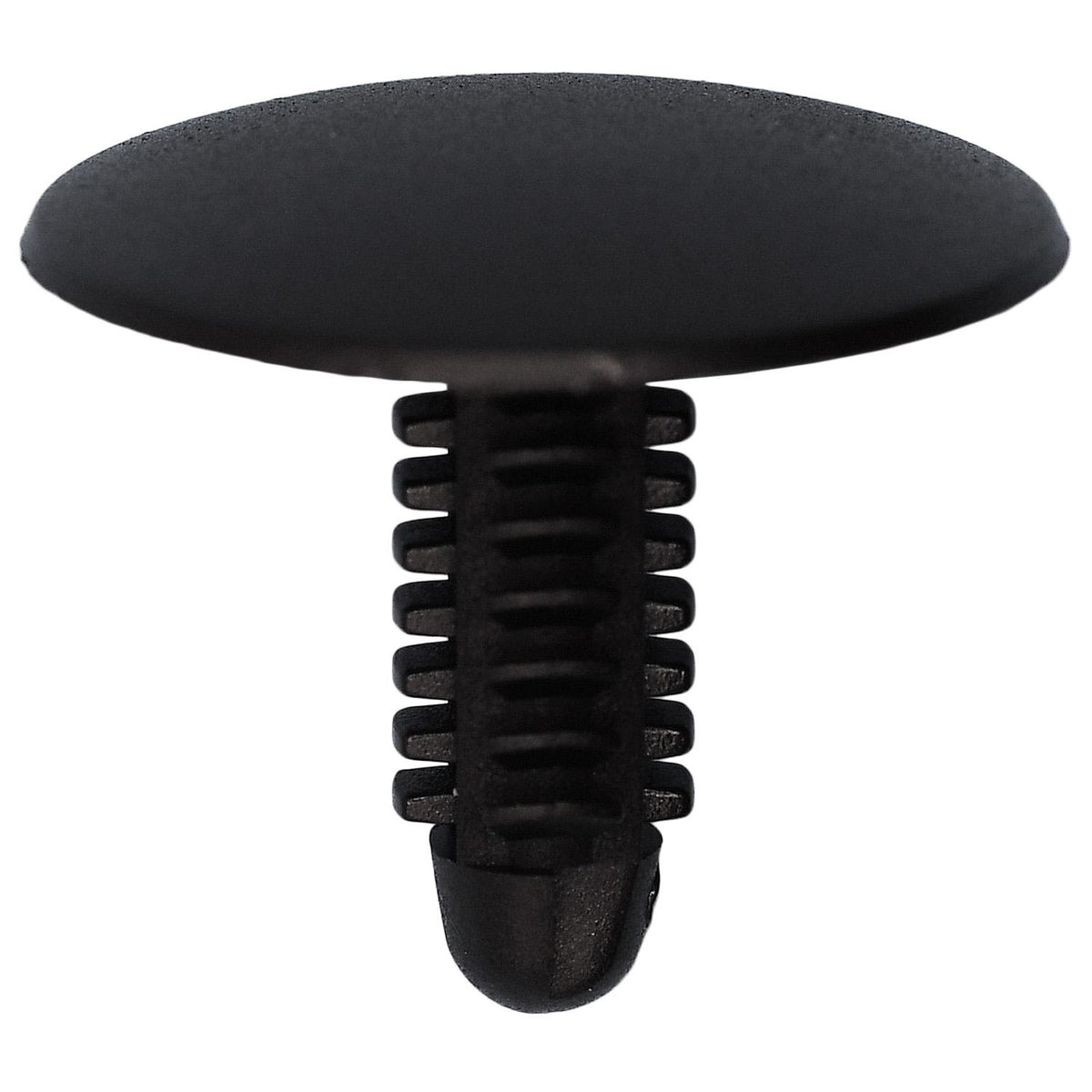 7.5mmx20mm Black Nylon Single Head Fascia Christmas Tree Retainer, 25mm Head