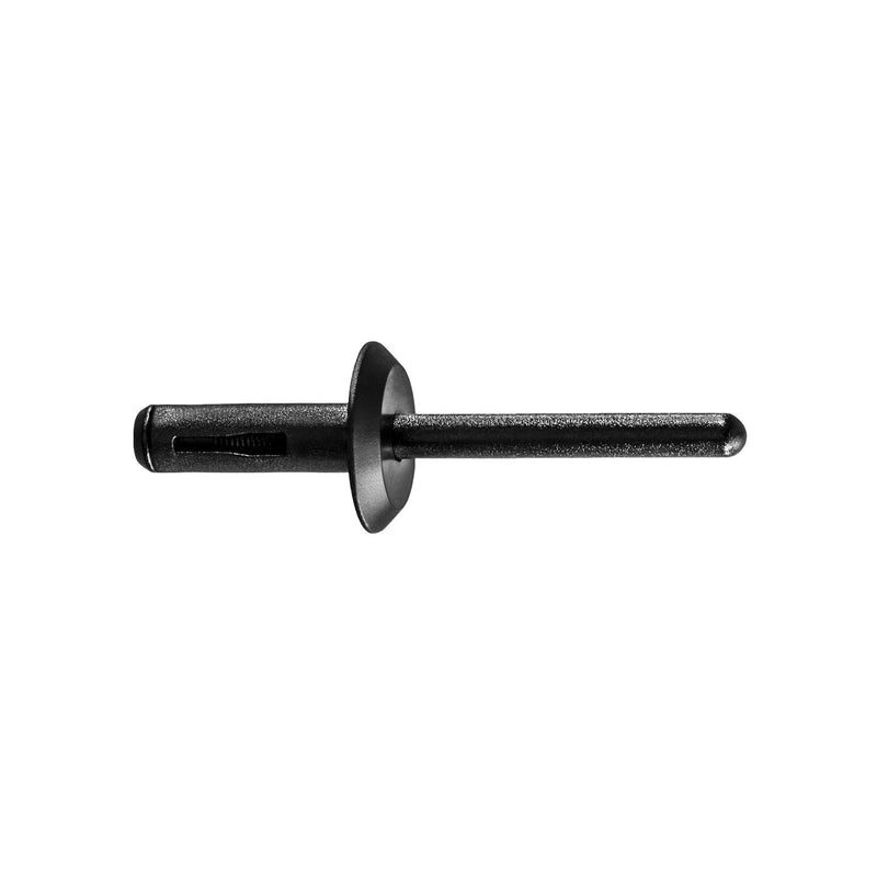 1/4"x2-1/8" Black Nylon Rivet
