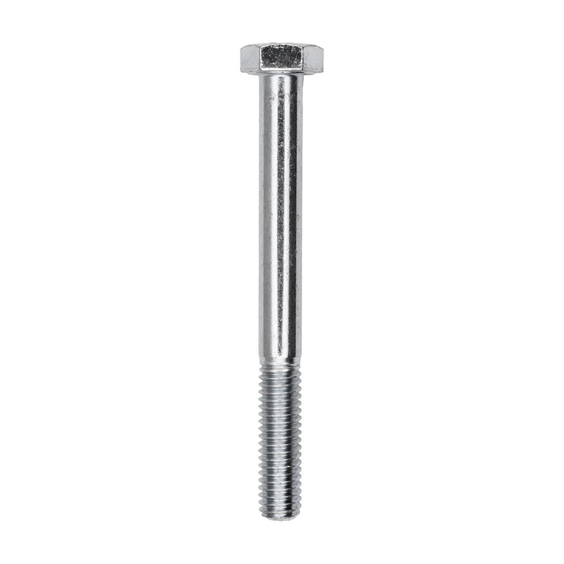 M6-1.0x60mm Hex Head Cap Screw DIN 931, Zinc