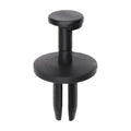 1/4"x17/32" Black Push-Type Retainer with Open End, 5/8" Head