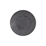 1/4"x17/32" Black Push-Type Retainer with Open End, 5/8" Head