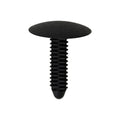 1/4"x5/16"x1-1/8" Black Nylon Single Head Cowl Side Trim Christmas Tree Retainer, 1" Head