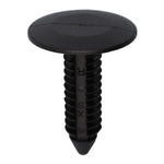 5/16"x1-3/32" Black Nylon Single Head Fascia Christmas Tree Retainer, 7/8" Head