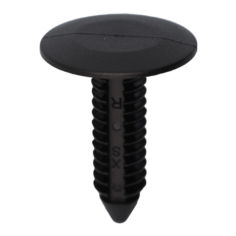 5/16"x1-3/32" Black Nylon Single Head Fascia Christmas Tree Retainer, 7/8" Head