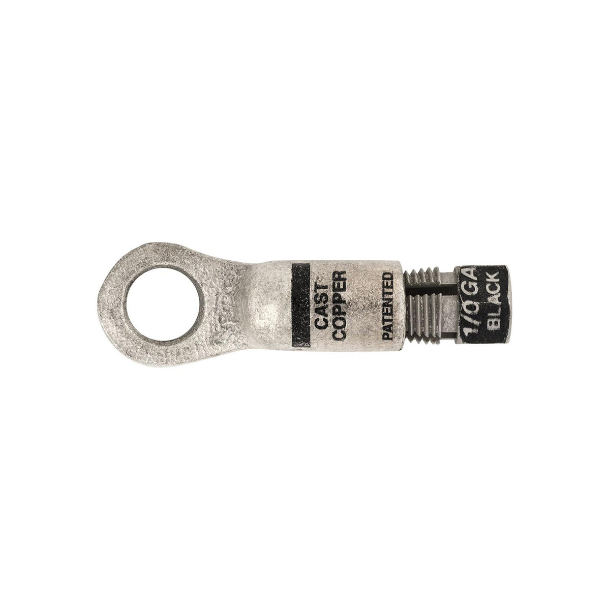 1/2" Black Cast Copper Compression Lug, Jan-00 Gauge, Tin Plated