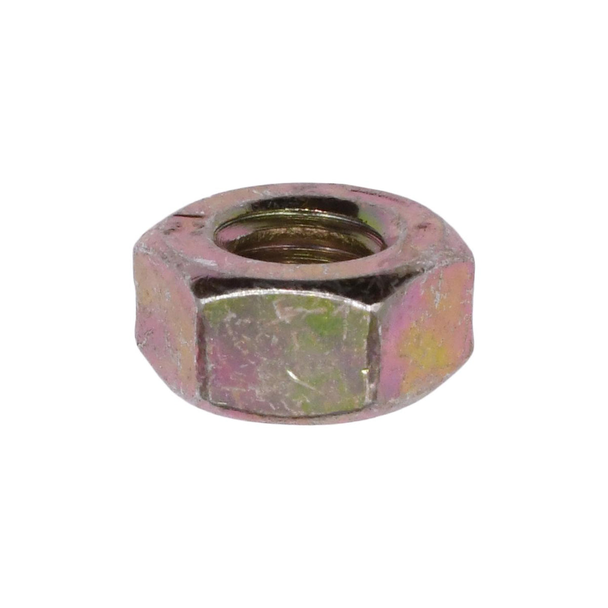 1/4"-20 Grade 8 Hex Nut, Yellow Zinc Chromate