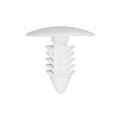 5/16"x5/8" White Nylon Single Head Fender And Bumper Shield Christmas Tree Retainer, 11/16" Head