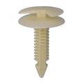 5/16"x1-1/4" White Nylon Double Head Trim Panel Christmas Tree Retainer, 15/16" Head