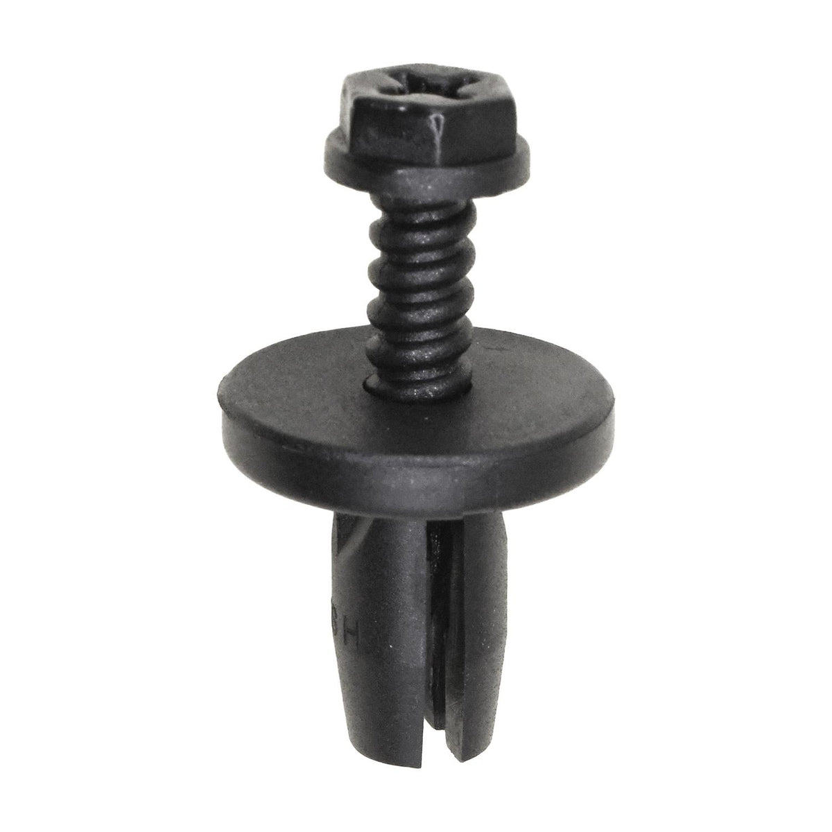 8mmx14mm Black Screw-Type Retainer with Open End, 17mm Head