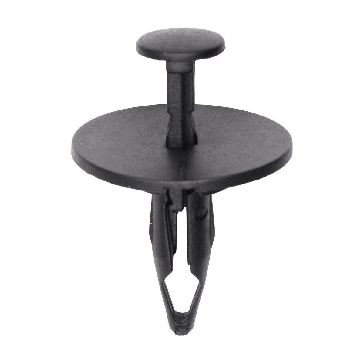 1/2"x15/16" Black Push-Type Rivet with Closed End, 1" Head