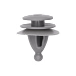 10mmx14mm Gray Nylon Triple Head Door Trim Christmas Tree Retainer, 17.5mm Head