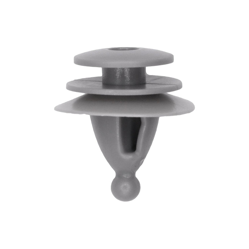 10mmx14mm Gray Nylon Triple Head Door Trim Christmas Tree Retainer, 17.5mm Head
