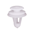 9.5mmx13mm White Nylon Double Head Door Trim Christmas Tree Retainer, 17.5mm Head