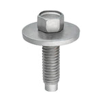 M6-1.0x22.5mm Hex Head SEMS Body Bolt, Dog Point, 19mm Washer, Zinc