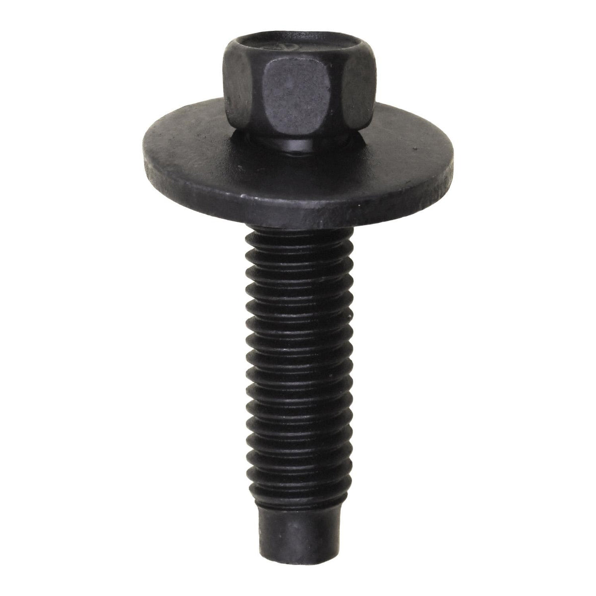 M8-1.25x33mm Hex Head SEMS Dog Point Screw, 22mm Washer, Phosphate