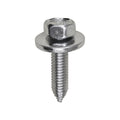 M6-1.0x25mm Hex Head SEMS Body Bolt, Type CA, 17mm Washer, Zinc