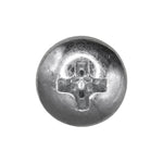 12mm Phillips Pan Head Metric Machine Screw, Zinc
