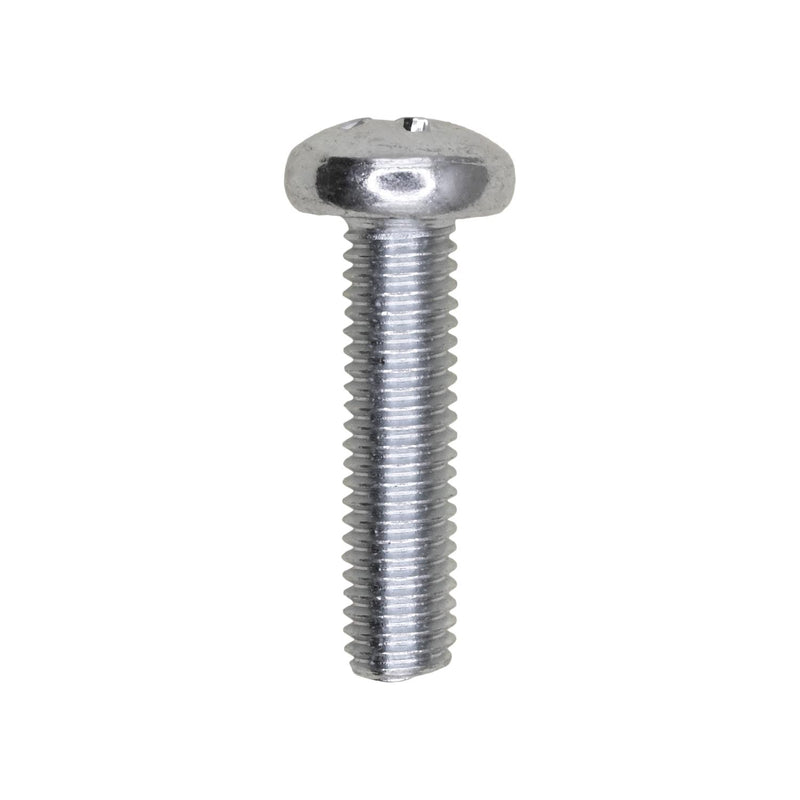 20mm Phillips Pan Head Metric Machine Screw, Zinc