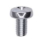 M6-1.0x10mm Phillips Pan Head Metric Machine Screw, Zinc