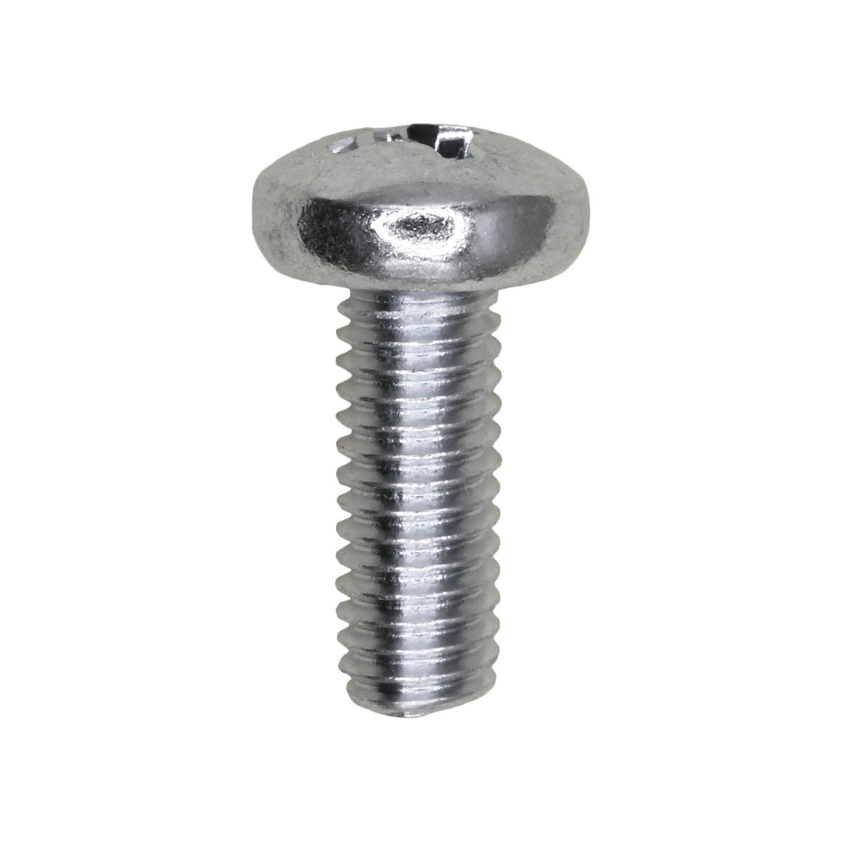 M6-1.0x16mm Phillips Pan Head Metric Machine Screw, Zinc