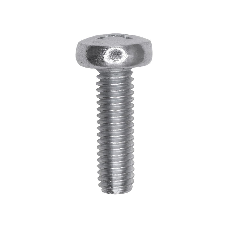 M6-1.0x20mm Phillips Pan Head Metric Machine Screw, Zinc
