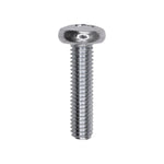 M6-1.0x25mm Phillips Pan Head Metric Machine Screw, Zinc