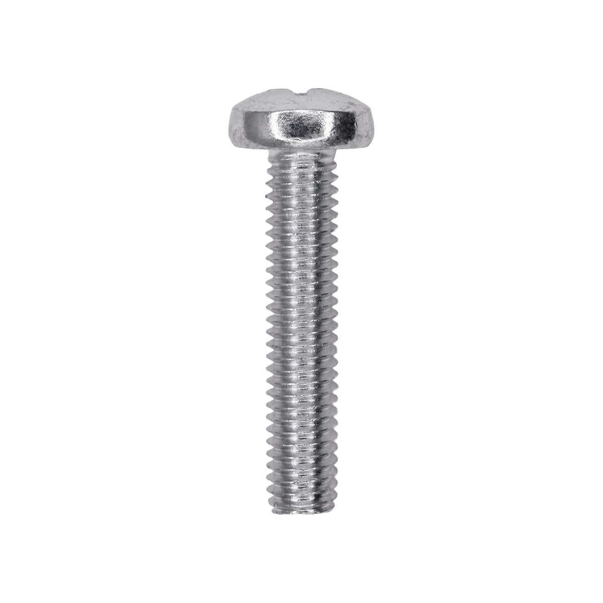 M6-1.0x30mm Phillips Pan Head Metric Machine Screw, Zinc