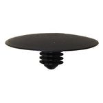 6.5mmx9mm Black Nylon Single Head Hood Insulation Christmas Tree Retainer, 30mm Head