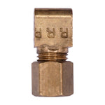 1/8" Brass 90 Degree Male Compression Adapter Threads