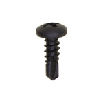 #8x1/2" Phillips Pan Head Teks Screw, Type 2 Self-Drilling Tek, Black Oxide
