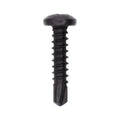 #8x3/4" Phillips Pan Head Phillip Teks Screw, Type 2 Self-Drilling Tek, Black Oxide