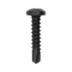 #8x3/4" Phillips Pan Head Phillip Teks Screw, Type 2 Self-Drilling Tek, Black Oxide