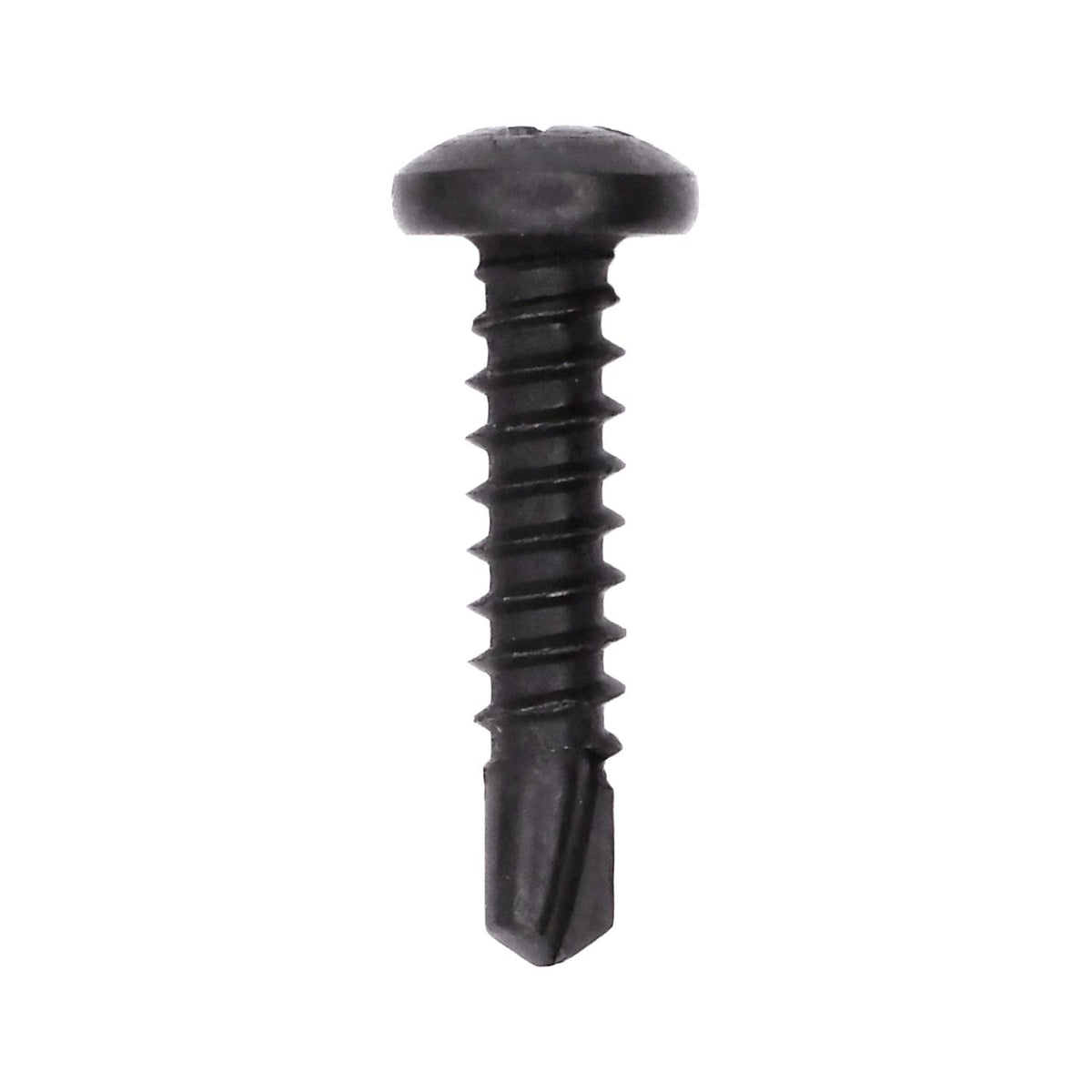 #8x3/4" Phillips Pan Head Phillip Teks Screw, Type 2 Self-Drilling Tek, Black Oxide