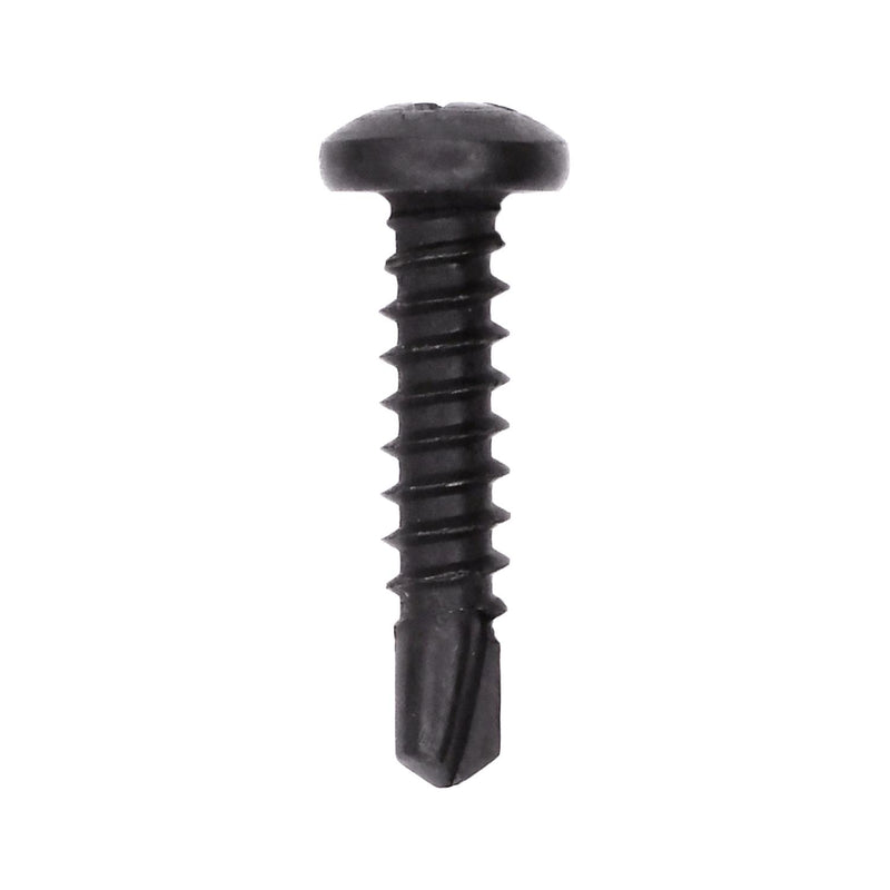 #8x3/4" Phillips Pan Head Phillip Teks Screw, Type 2 Self-Drilling Tek, Black Oxide