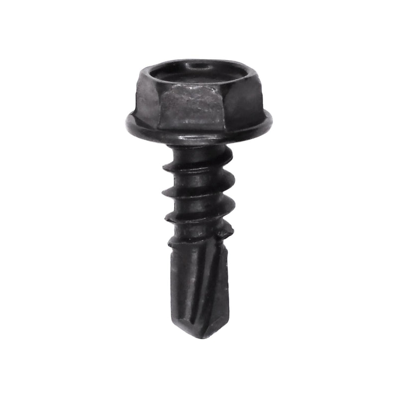 #8x1/2" Hex Head Washer Teks Screw, Type 2 Self-Drilling Tek, Black Oxide