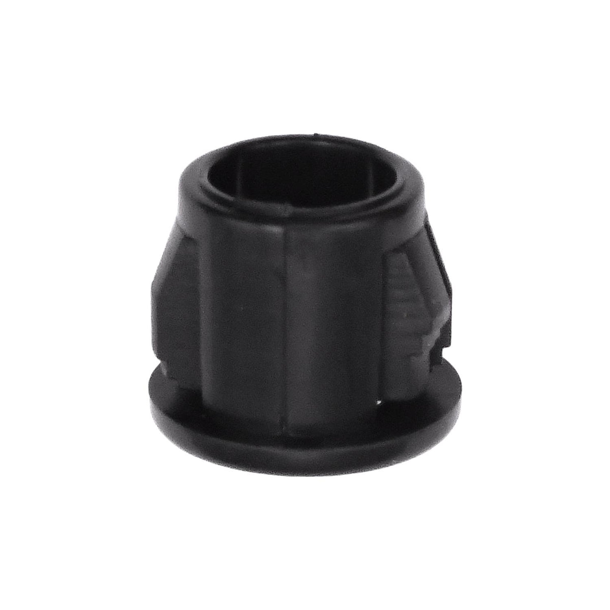 3/8" Black Nylon Insulating Bushing, 1/4" ID, 13/32" Thick