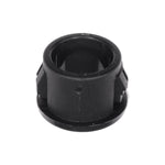 1/2" Black Nylon Insulating Bushing, 3/8" ID, 13/32" Thick