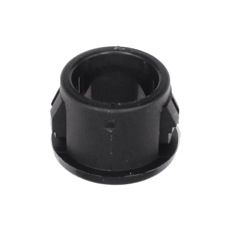 1/2" Black Nylon Insulating Bushing, 3/8" ID, 13/32" Thick