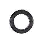 1/2" Black Nylon Insulating Bushing, 3/8" ID, 13/32" Thick