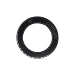 9/16" Black Nylon Insulating Bushing, 7/16" ID, 13/32" Thick