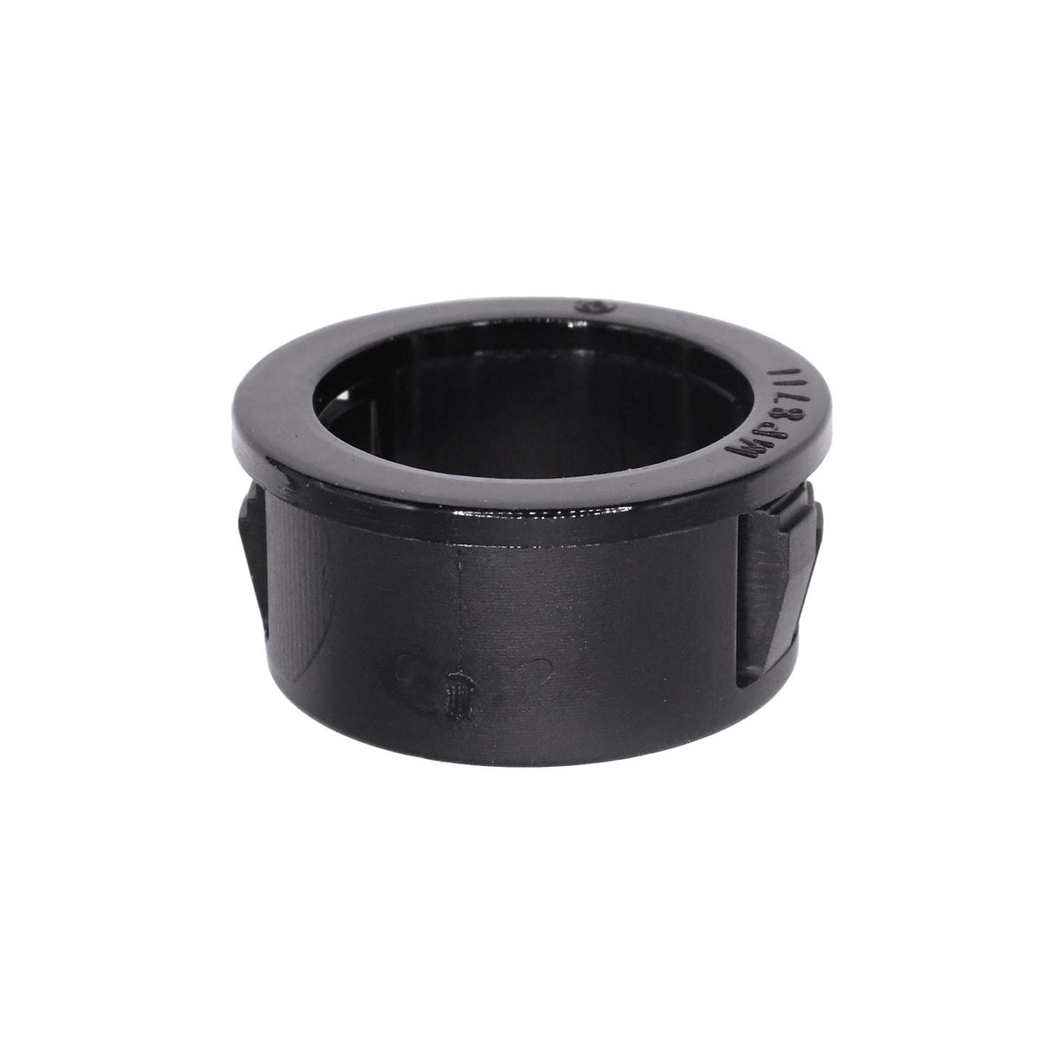 7/8" Black Nylon Insulating Bushing, 11/16" ID, 29/64" Thick
