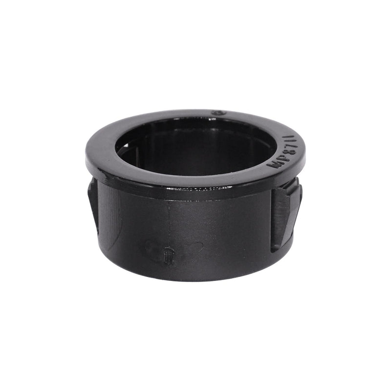 7/8" Black Nylon Insulating Bushing, 11/16" ID, 29/64" Thick