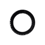 7/8" Black Nylon Insulating Bushing, 11/16" ID, 29/64" Thick