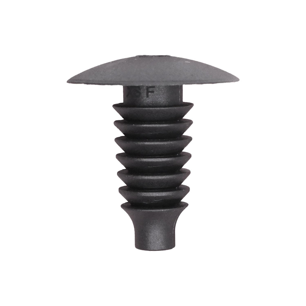 9mmx20mm Black Nylon Single Head Trim Panel Christmas Tree Retainer, 19mm Head