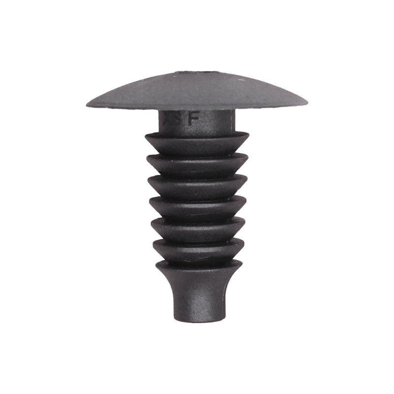 9mmx20mm Black Nylon Single Head Trim Panel Christmas Tree Retainer, 19mm Head